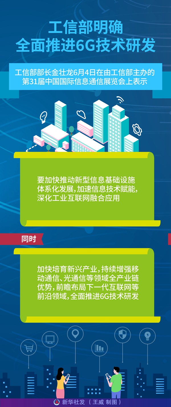 工信部：前瞻布局下一代互联网 全面推进6G技术研发